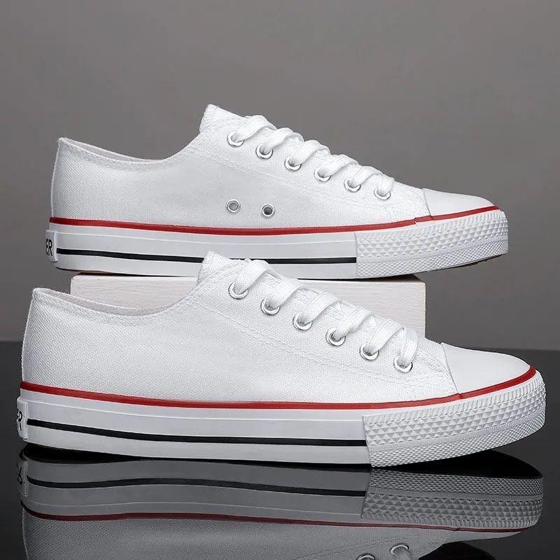 Couple Canvas Shoes Women's New Casual Shoes Rubber Single Shoes Men's Cloth Shoes Low-top Vulcanized Shoes
