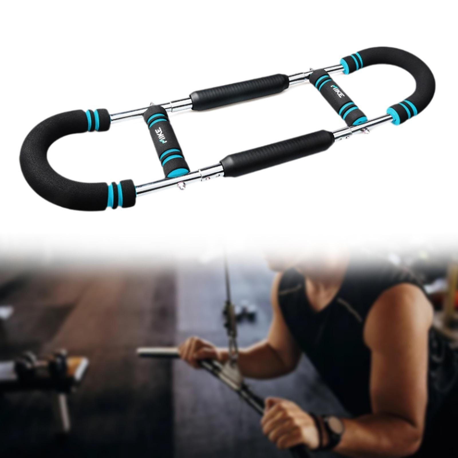 

Тренажер для рук Twister, эспандер для груди, фитнес-оборудование, пружинная штанга для упражнений на трицепс, предплечье, бедро Blue 30kg