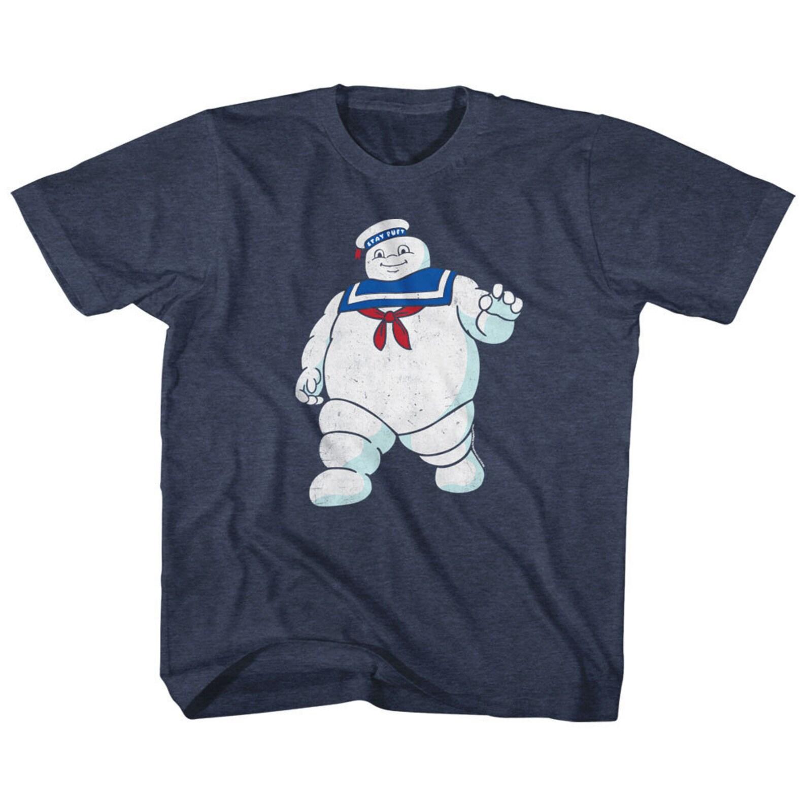 The Real Ghostbusters Mr Stay Puft Vintage Navy Children s T-Shirt 100