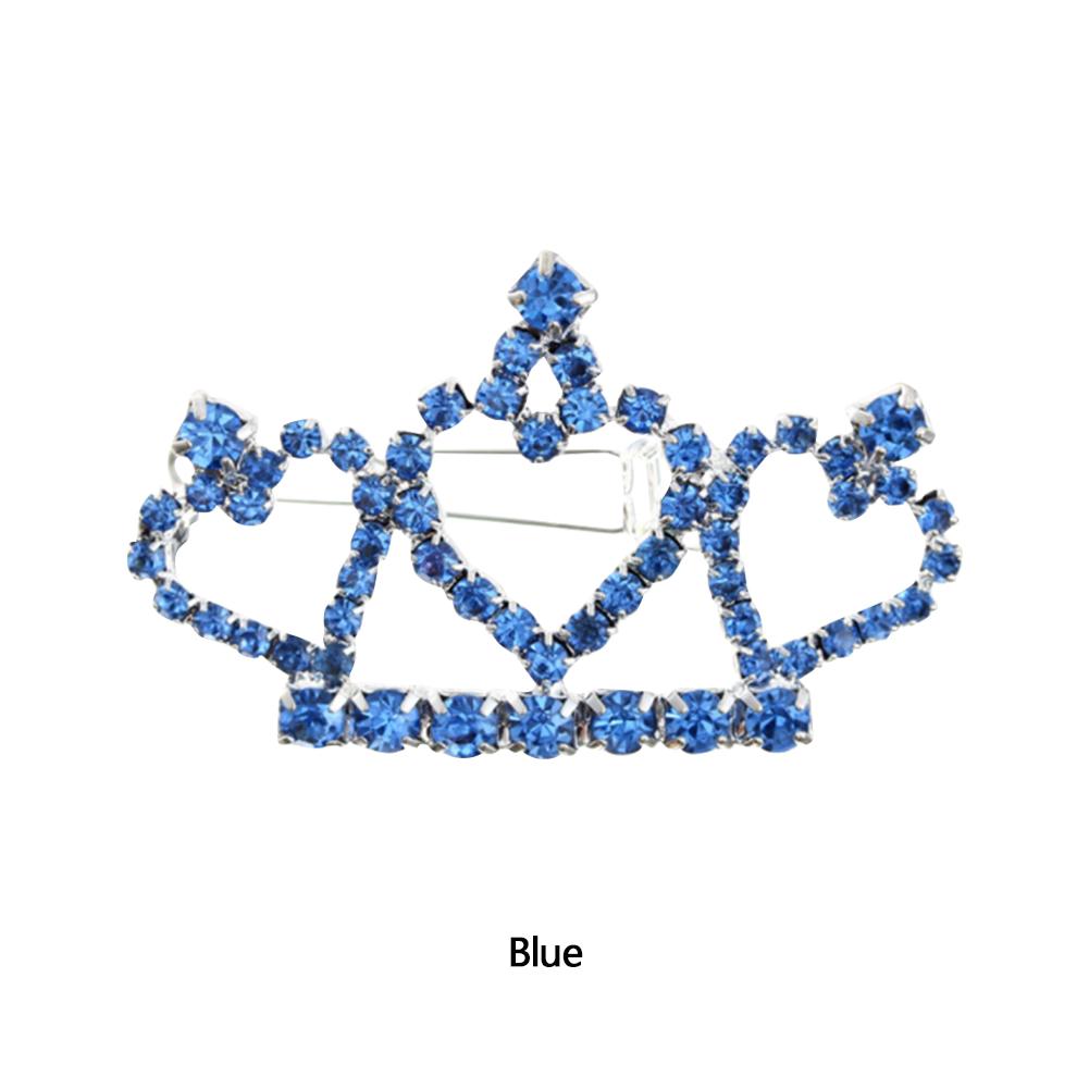 25pcs Dog Hair Clips Crown Shape Pearl Hairpin Beads