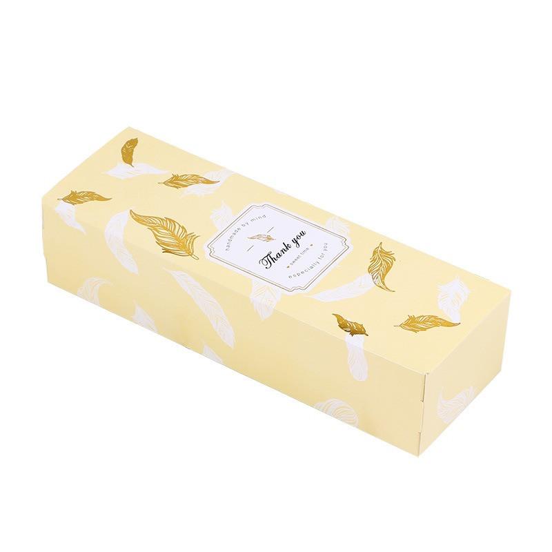 5Pcs Mid Autumn Festival Gift Long Boxes Snowflake Pastry Egg Yolk Crispy Packaging Box For 3pcs 80g Mooncake