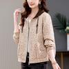 Women's Spring 2024 Fashionable Chinese Jacquard Hooded Jacket