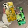 Cute Line Graffiti Cat Phone Cases for Samsung Galaxy A55 A56 A26 A36 A16 A15 A24 A14 A34 A54 S25 S24 S23 Shell Silicone Cover