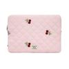 Capa para Laptop e Tablet Estilo Coreano Cereja para Mulheres - Serve para 13,3", 14", 15"