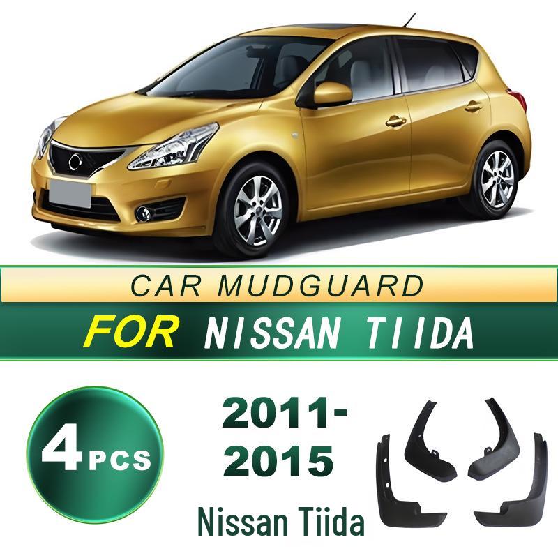 Nissan Tiida 2011-2015 No-Drill Soft Rubber Mud Flaps