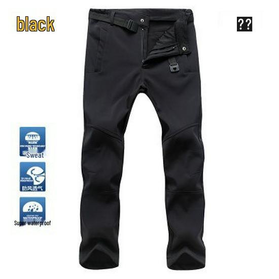 

Men s and Women s Fleece-Lined Windproof Waterproof Skiing & Hiking Pants - Warm, Wear-Resistant, Plus Size M
