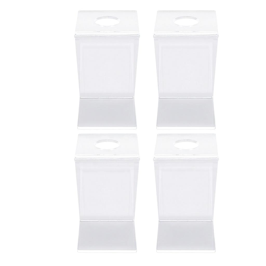 4 Pcs Acrylic Baseball Stand Holder Z Shaped Transparent Baseball Display Holder Table Decoration