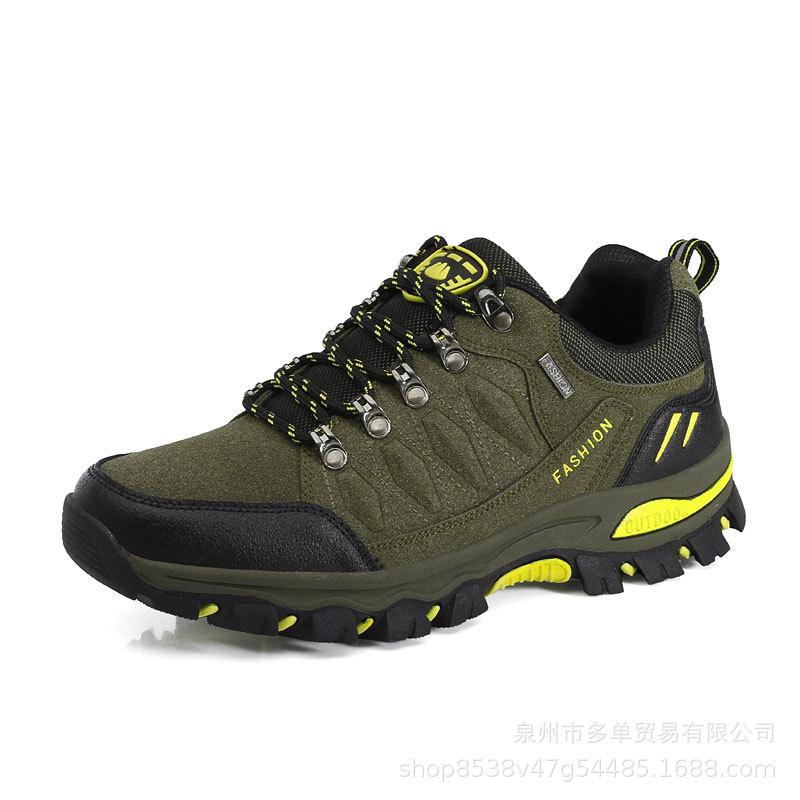 

Hiking shoes, the same waterproof and non-slip outdoor shoes for men and women, wear-resistant hiking shoes, mountain climbing travel sports shoes, 39 армия зеленый