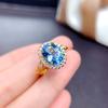 Schmuck von Internet-Berühmtheiten, Imitation Natürlicher Topas Amethyst Citrin Olivin Granatapfel Rot Ring