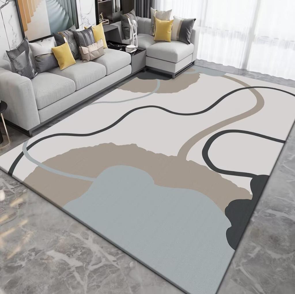Modern Nordic CARPET FOR LIVE ROOM Simple Style Washable 200x300 Large Area Rugs Big Size Non-slip Mat for Kids Lint-free IG