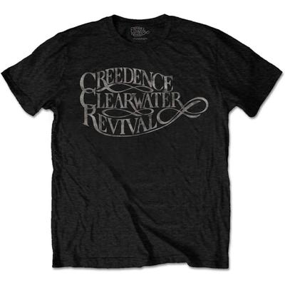 Creedence Clearwater Revival 'Vintage Logo' (Black) T-Shirt (Medium)