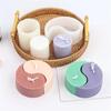 Kreative handgefertigte Tai Chi Fisch Silikon Kerzenform Desktop Dekoration Gips Harz Aromatherapie Gips Kerze Silikonformen