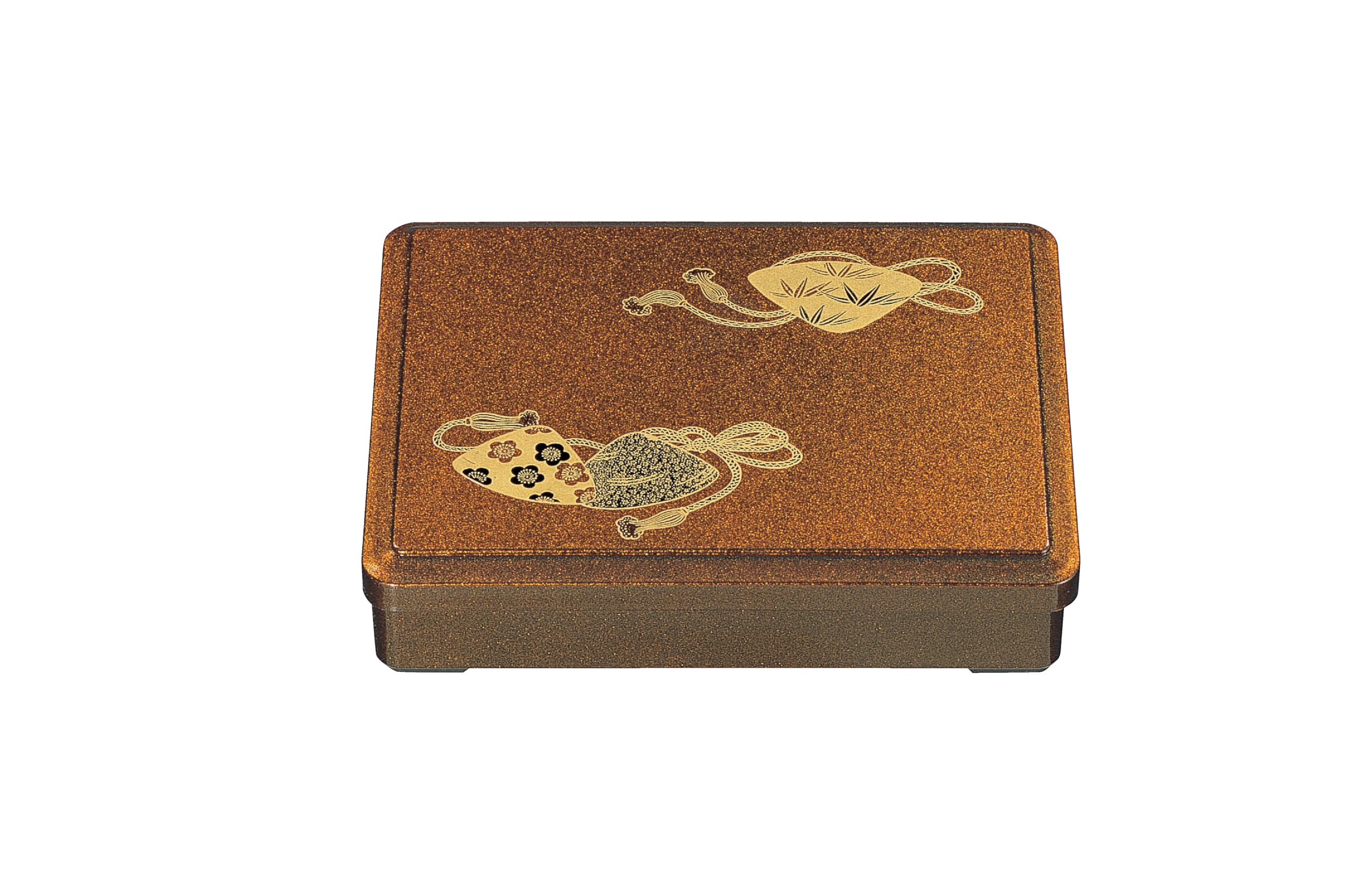 Wakaizumi Long Bento Shell Pattern sold Lacquerware, A9-inch Box, Pear-skin (Divider separately) 1-374-2