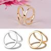 Hot Fashion Vergulde Drie Ring Zijden Sjaal Gesp Clip Broche Pin Gift