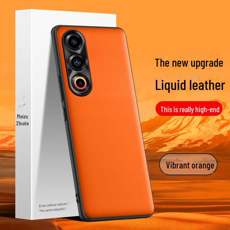 Liquid Leather Anti-Fall & Anti-Fouling Protective Case for Meizu 21Note Mobile Phone