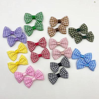 2,5 x 4,5 cm große Gitterschleife, handgefertigtes DIY-Material für Kleidung, Haarschmuck, Spielzeug und Dekorationen.