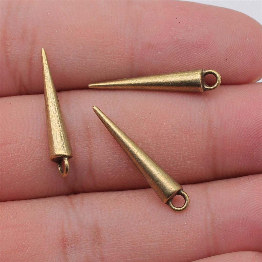 Accessories Parts Cone Shape Pendant End Beads Vintage Jewelry Supplies SA051