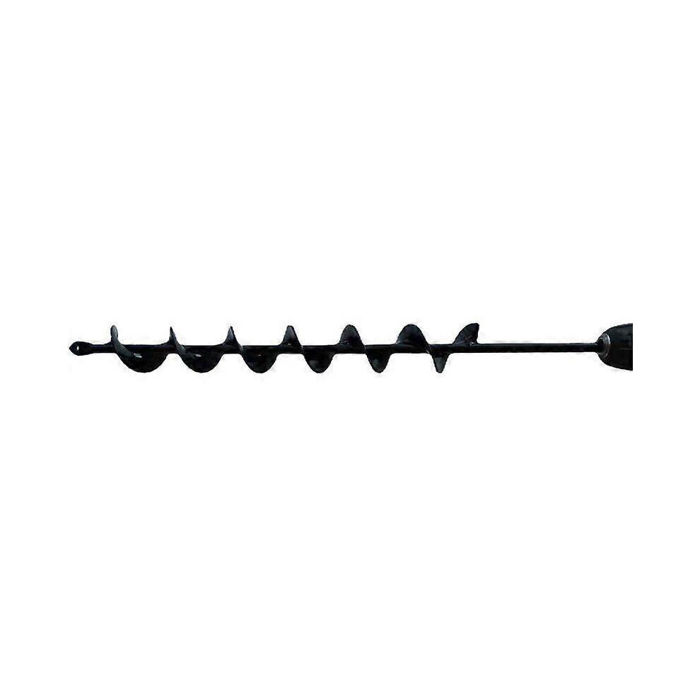 Punta a coclea nera 50mm x 450mm per fioriere da giardino.