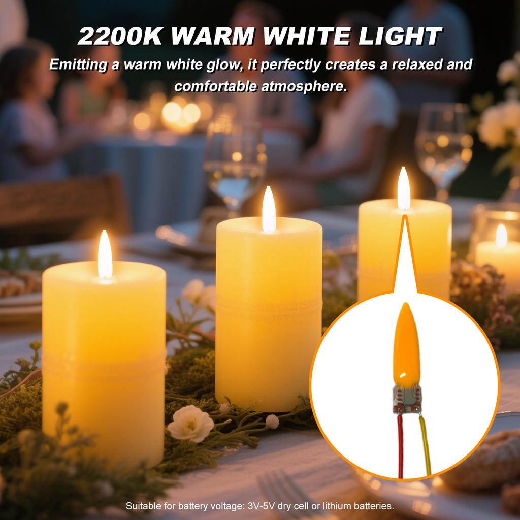 3/5/10PCS Flame Light Bulbs 2200K Diode Light Bulb Accessories LED Flame Effect Light Bulb for Halloween Christmas Decor