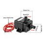 Mini pompă de apă electrică fără perii, 240 L/H, 12V 5W, pentru acvariu, acvariu, bazin, fântână hidroponică, microsubmersibilă neagră