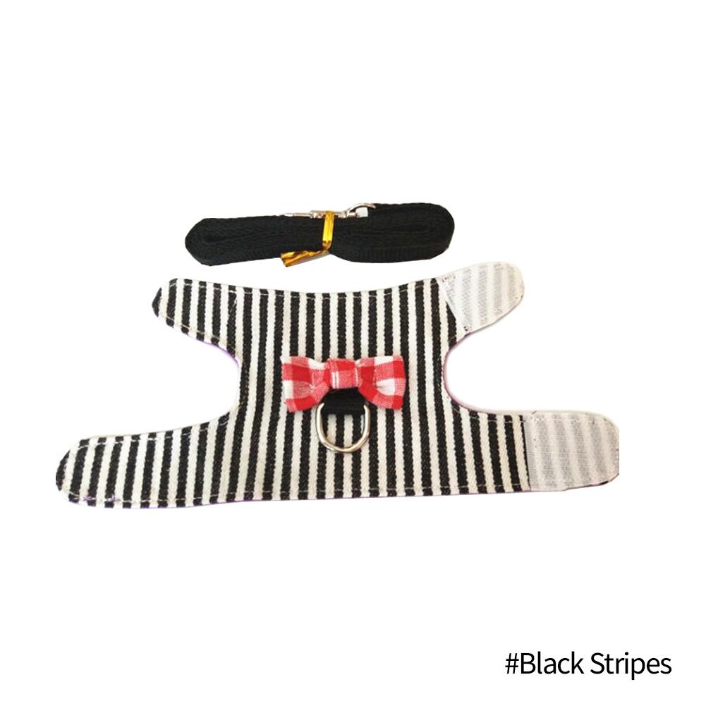 Mała Kamizelka Szelki i Smycz dla Królika, Fretek, Świnki Morskiej, Chomika, Szczeniaka Zestaw z Kokardką Szelki Piersiowe Akcesoria dla Zwierząt