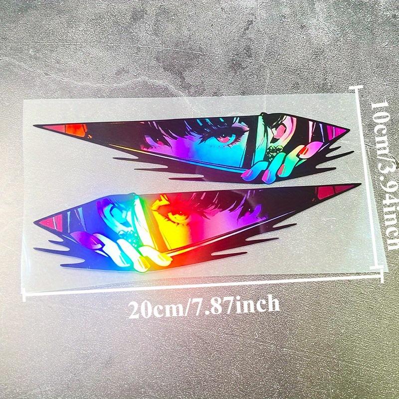 1Pair JDM Anime Motorcycle Stickers Waterproof for Motorbike Fuel Tank Side Panels DIY Scooter Helmet Box Durable Vinyl Decals