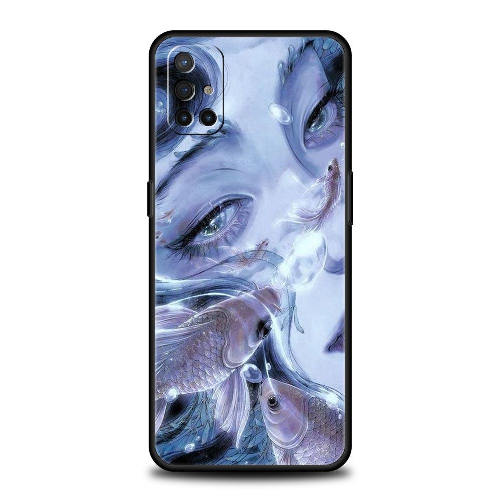 Phone Case For Oneplus 13R 12R 10R 13 12 11 10T Nord N100 N10 Z N30 CE 3 2 2T Pro Lite 5G Soft TPU Cover Cartoon Girl Fundas Bag