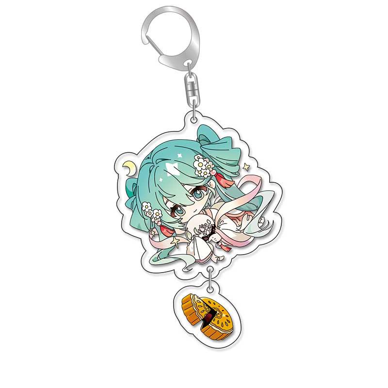 Hatsune Miku Senbonzakura Symphony Snow Anime Keychain Backpack Charm In Stock