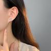 Rose Gold Egg-faced Moonstone Earrings Mini Cute Temperament Versatile Round Earrings New Style