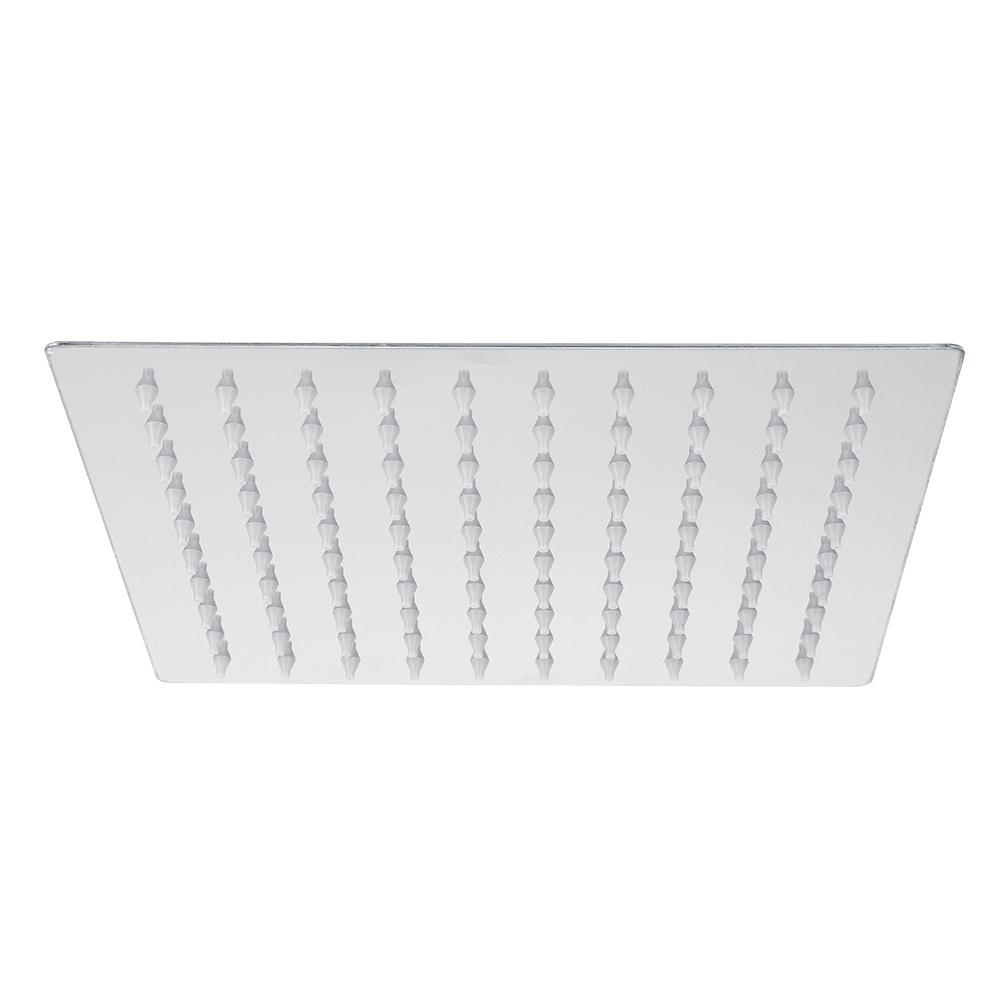 G1/2in Thread Wall Mounted Stainless Steel 8in Rainfall Showerhead Top Spray Shower Head Bathroom
