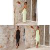 Elegant Sleeveless High Waist Polyester Bodycon Dress For Spring Summer Womens Fashion