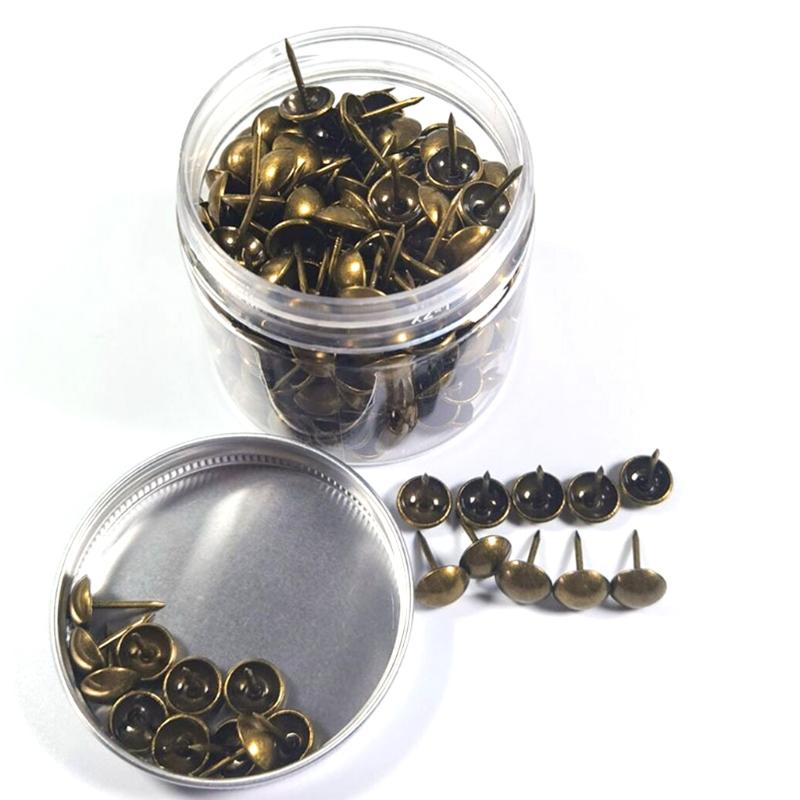 500Pieces Multifunctional Metal Thumbtacks for Office School Roundness Push Pins Office Tacks for Corkboard Furniture