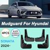 For Hyundai Sonata 2024 Automotive Tire Mudguard Waterproof Prevent Mud Splashing Car Mud Flaps Fender Trim 4pcs Accessories