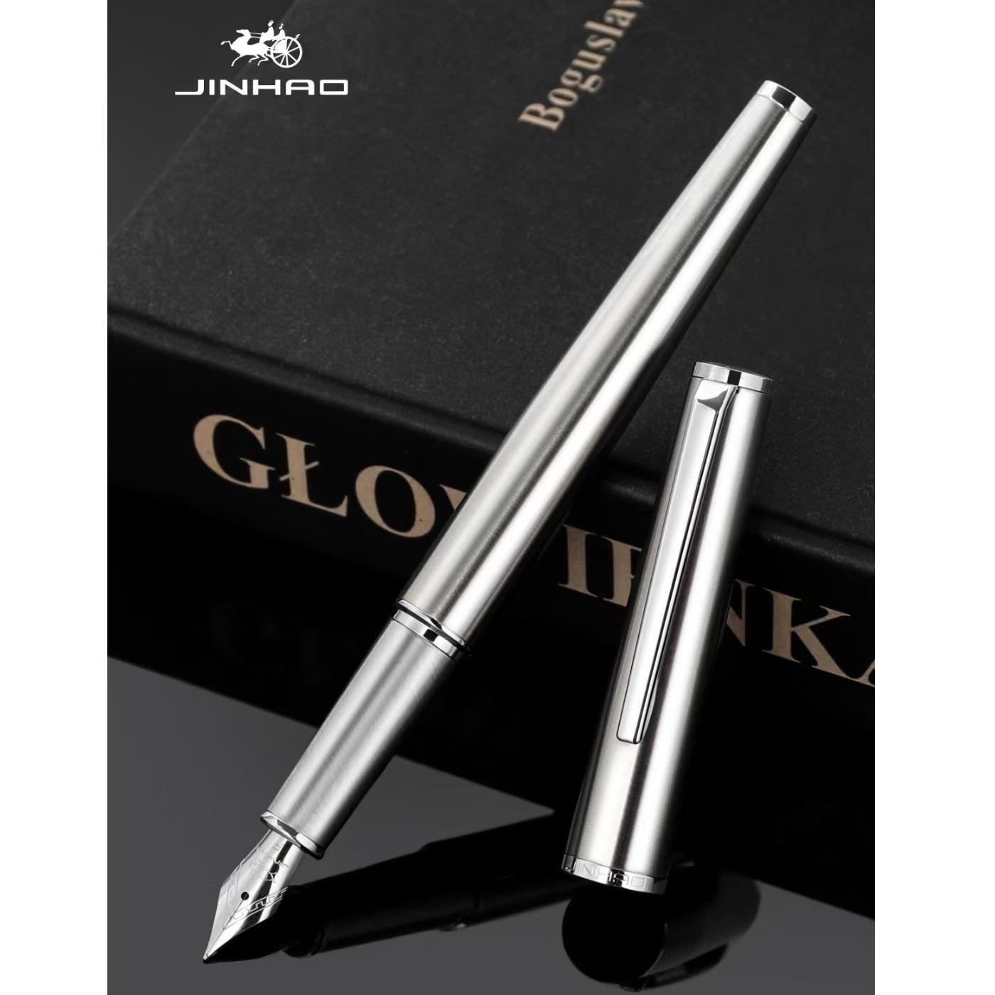 

Перьевая ручка Jinhao серии 95, дизайн в стиле ретро, ​​металлический материал, элегантный зажим, тонкое перо для письма