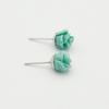 Jlauren Turquoise Rose Flower Stud Earrings M04032