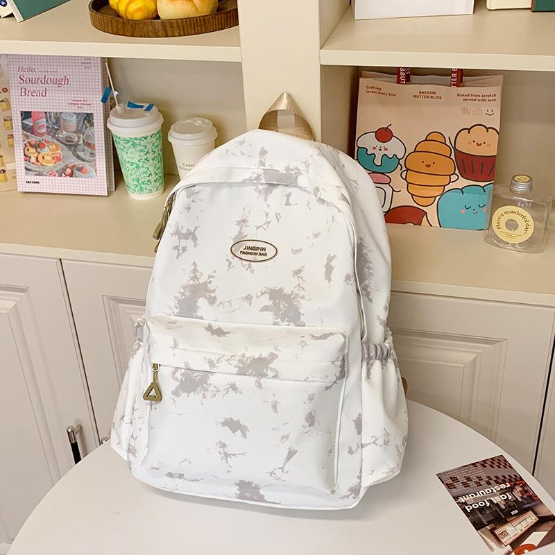 

Рюкзак в японском и корейском стиле с градиентным тай-дай, нишевый дизайн, высокая ценность, большая вместимость, женский рюкзак, рюкзак для отдыха и путешествий .