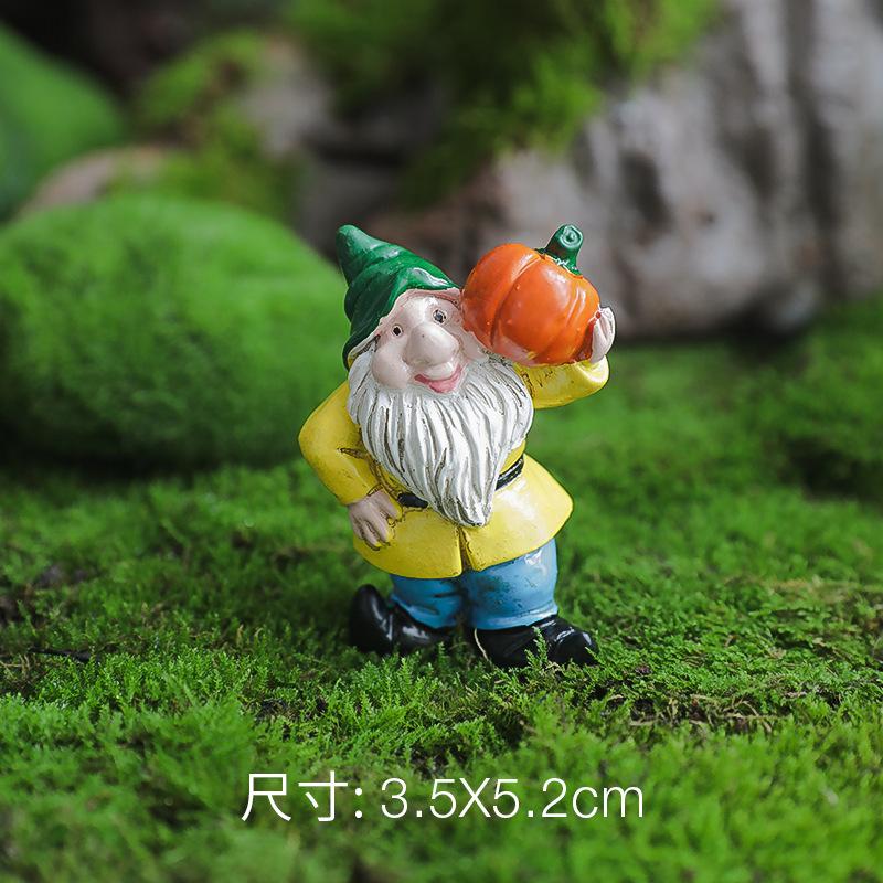 Mini Gnome Figurines Hand-painted Cute Resin Dwarfs Statue Micro Landscape Outdoor Garden Desktop Decoration Ornament 2025 New