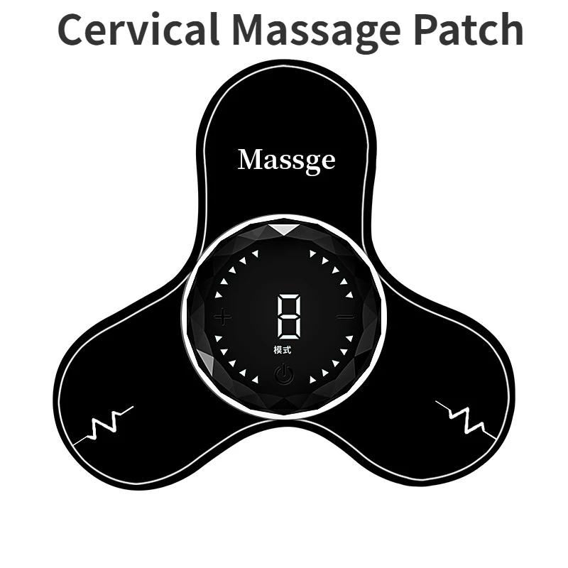 Intelligent EMS Mini Cervical Circulation Fitness Massage Machine Home Electric Meridian Pulse Shoulder and Neck Massage Patch