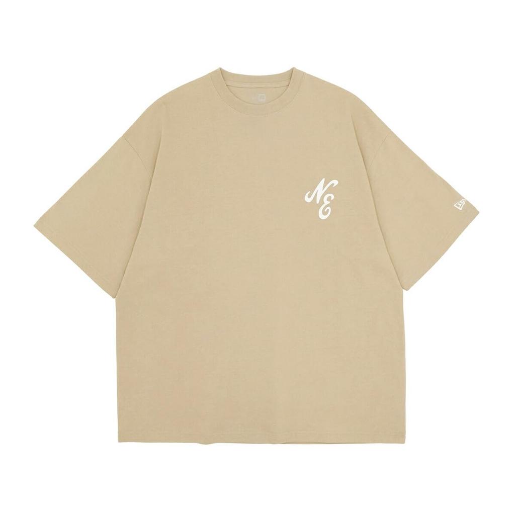New Era Classic NE Short Sleeve Exclusive To Oversized Cotton Size Size T-Shirt, Camel, ONSPOTZ, Tee, L, S/S