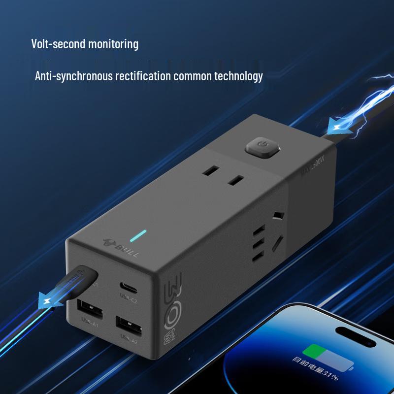 Gongniu Power Strip with Type-C 30W and Switch