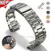 Stainless Steel Watch Strap 22mm Bracelet for Seiko for Rolex Wrist Band Folding Buckle Quick Release Band with Tool Accessories