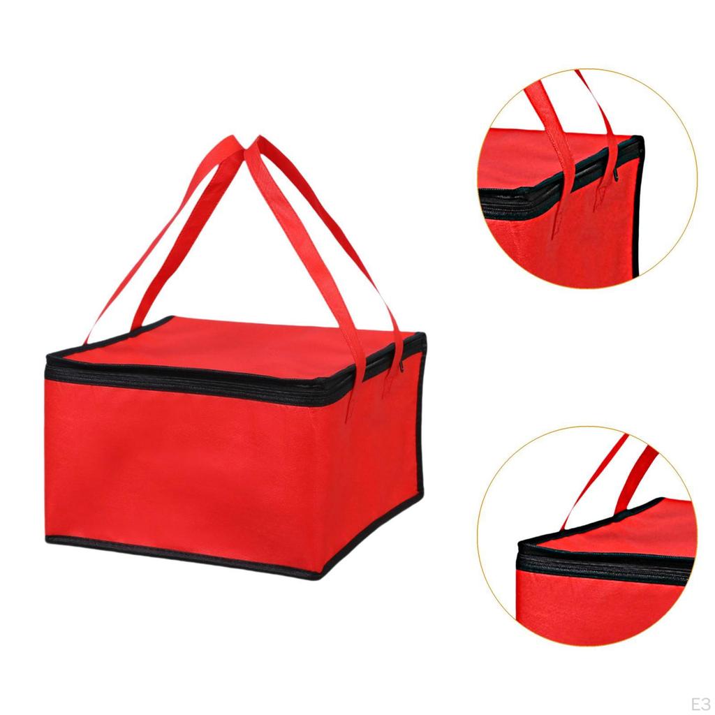 Isolierte Liefertasche Wiederverwendbare Speisenwärmer-Tragetasche für Arbeit, Outdoor, Restaurant