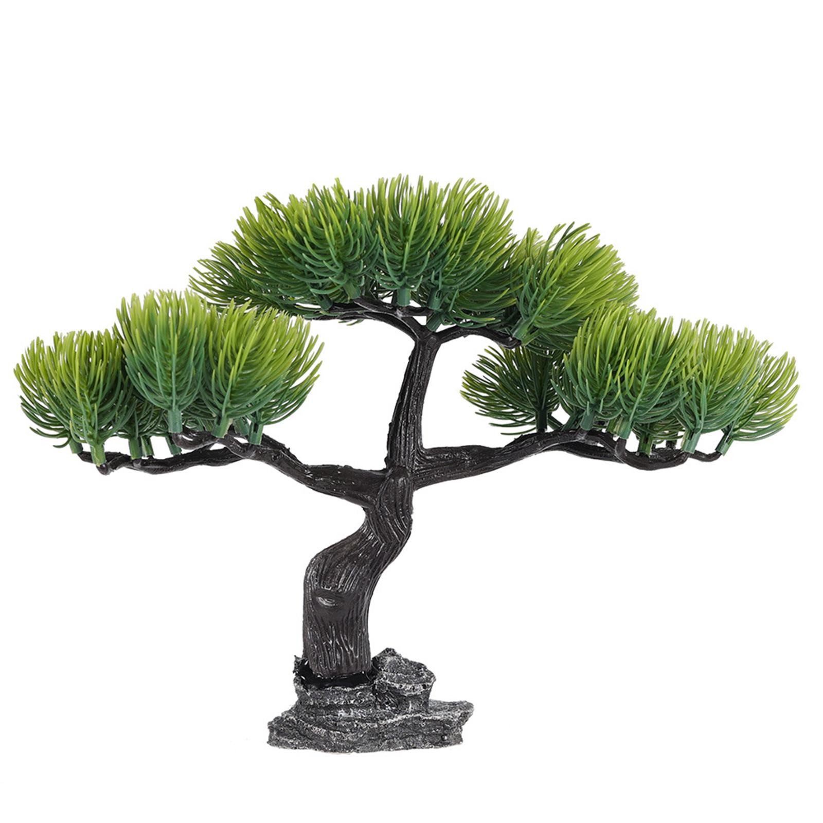 

Реалистичный приветливый декор для аквариума в виде сосны, ландшафтный дизайн аквариума, искусственный бонсай из сосны для украшения дома и офиса G