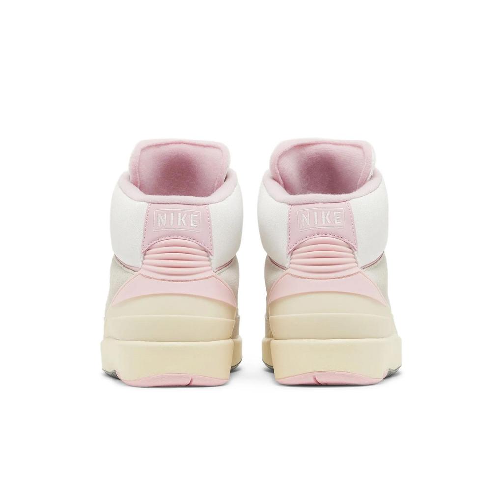 Womens Air Jordan 2 Retro 'Soft Pink' (women's sizes) Summit White / Gym Red / Medium Soft Pink / Muslin Vintage Basketball Shoes FB2372 100