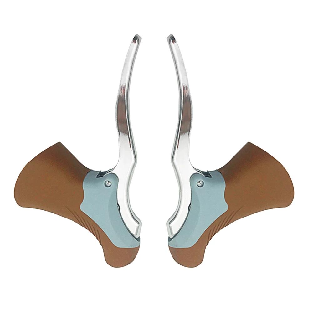 Gear Front & Rear Road Bike Bike Drop Bar Cycling Brake Levers Bicycle Brake Handle Handlebar Set