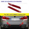 For 2011-2017 BMW 528i 528iX 535d 535dX 535i 535iX 550i 550iX M5 (F10) Rear Bumper Reflector Lamp Lens 63147842955 63147842956