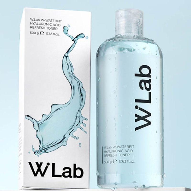 W Water Fit Hyaluronic Acid Refresh Large Capacity Toner 500g / Low-molecular Hyaluronic Acid Mildly Acidic Toner