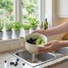 Large Capacity Ceramic Berry Washer Self-Rotating Fruit Cleaner  Easy To Clean