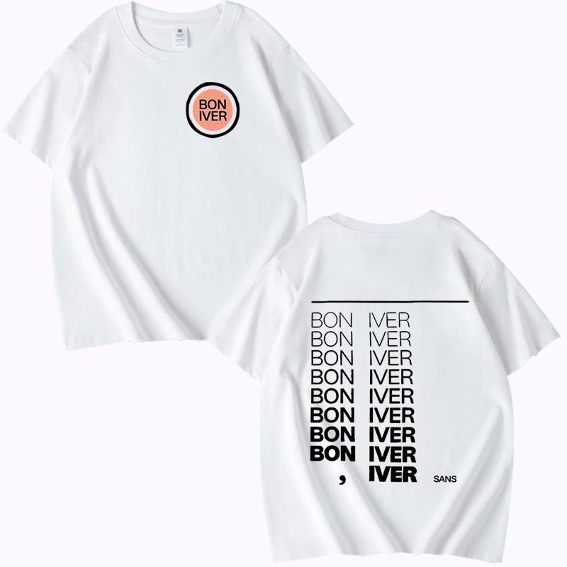 Bon Iver Sable Fable Album 2025 T-shirt men women Oversized 100% Cotton Hot sale short sleeve Summer print Unisex plus size tops
