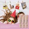 Clothes Pins Heavy Duty Outdoor With Spring, Wooden Clothespins For Crafts And Hanging Clothes On Clothesline Laundry